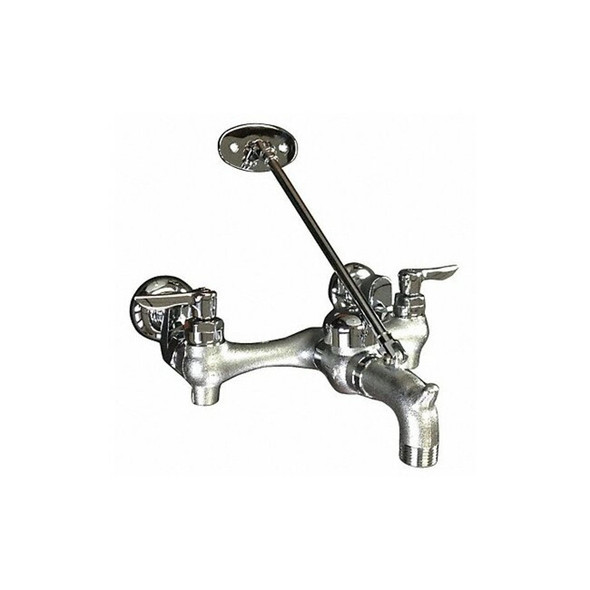Straight Service Sink Faucet, 6" to 10" Mount, 2 Hole Commercial