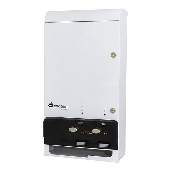 Evogen San Nap & Tamp Disp,26 in H,WH,Coin Free EV1-FREE