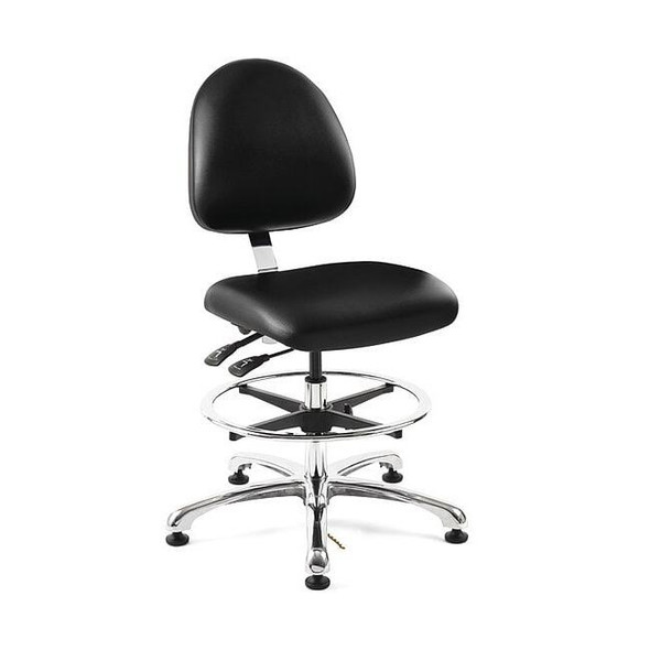 Bevco Vinyl Task Chair, 23" to 33", Black 9551M-E-BKV