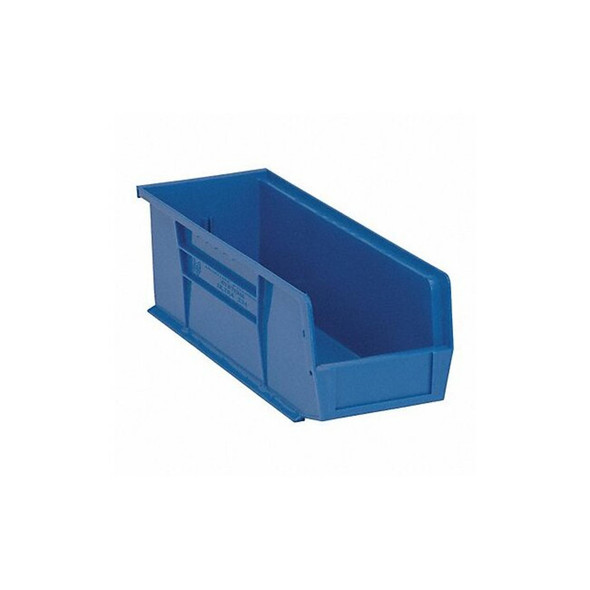 Quantum Storage Systems HangandStackBin,14.75inL,5.5inW,Plastic QUS234BL