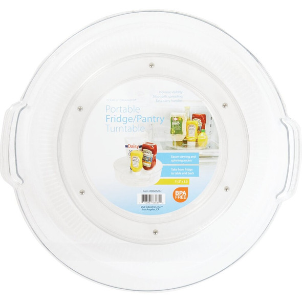 Dial Industries Clear-ly Organized 11.5 In. Dia. Clear Plastic Turntable B665FN 620263