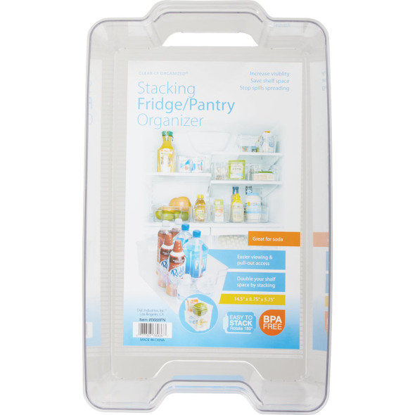 Dial Industries Clear-ly Organized 8.5 In. W. x 5.75 In. H. x 14.75 In. D. Stacking Organizer Dial Industries Clear-ly Organized 8.5 In. W. x 5.75 In. H. x 14.75 In. D. Stacking Organizer