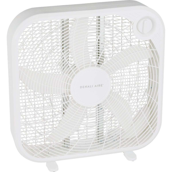 Denali Aire 20 In. 3-Speed White Box Fan 2DAFBX20E