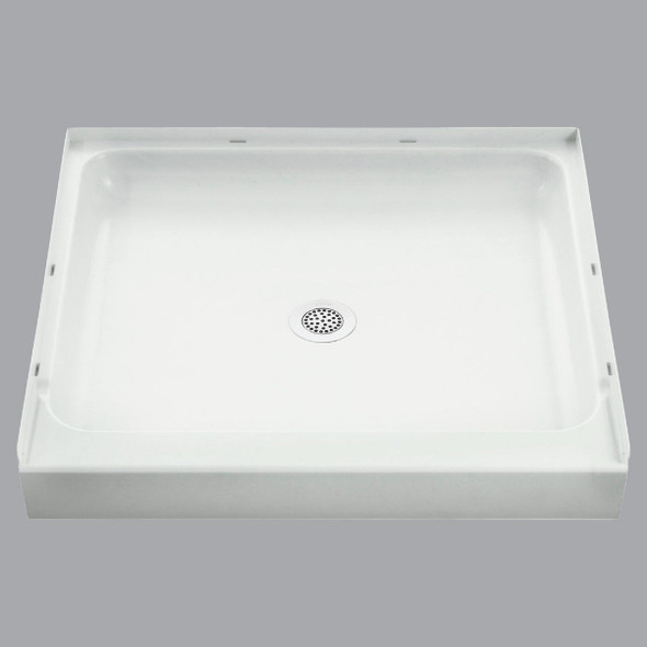 Sterling Ensemble 36 In. W x 34 In. D Center Drain Shower Pan in White