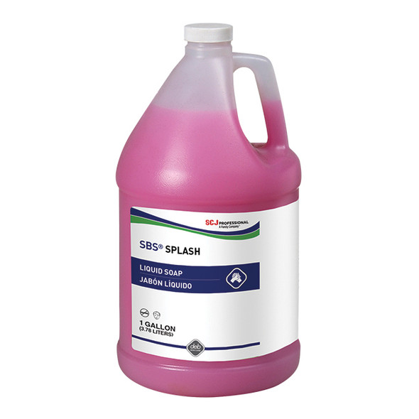 SC Johnson Professional® SBS® Splash Pink Lotion, Pump Top, 1 gal, 4/Case