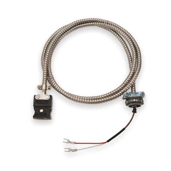 Tempco Thermocouple Ext Wire,J,20AWG,Str,10Ft ECA00071