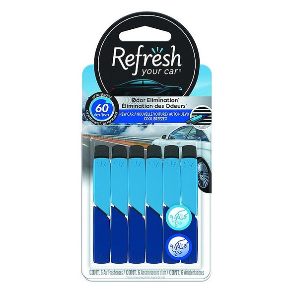Refresh Air Freshener,Stick,Blue/White,PK6 RVS302-6AME