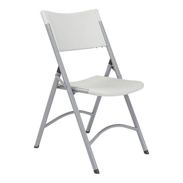 National Public Seating Folding Chair,Plastic,Gray,PK4 602