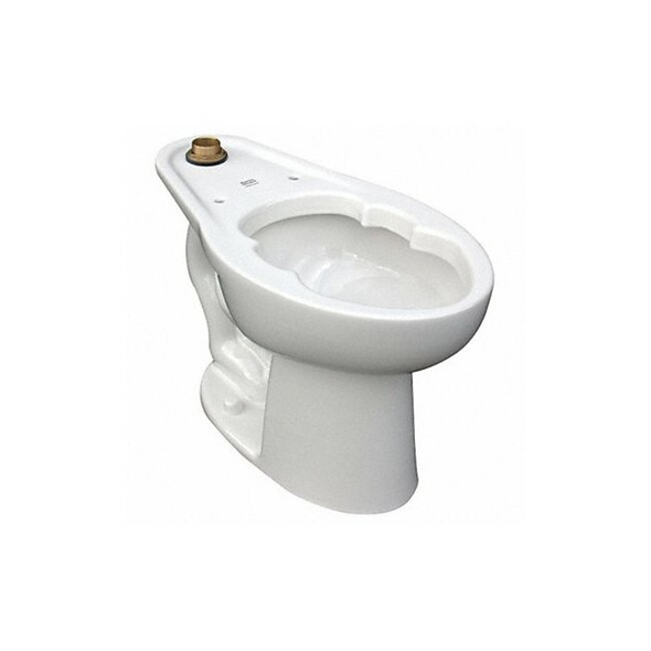 Toilet Bowl, 1.1 to 1.6 gpf, Flush Valve, Floor Mount, Elongated, White