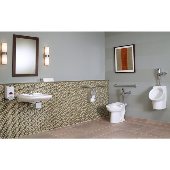 Toilet Bowl, 1.1 to 1.6 gpf, Flush Valve, Floor Mount, Elongated, White