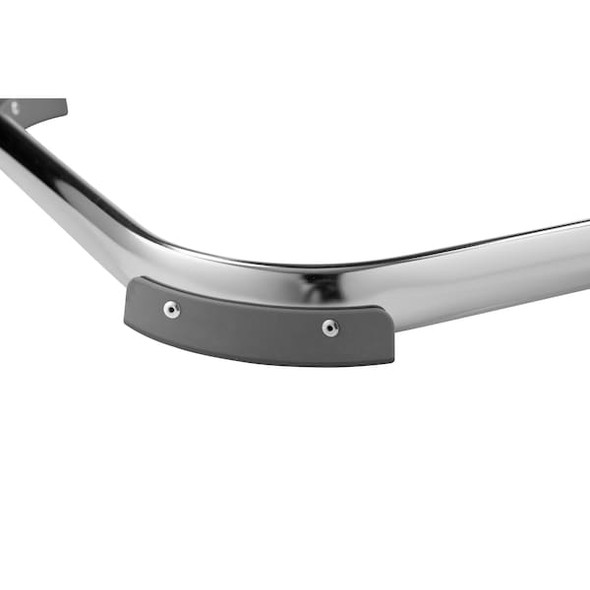 National Public Seating Square Stool,Sled-Base Legs,Chrome,24"H 6624