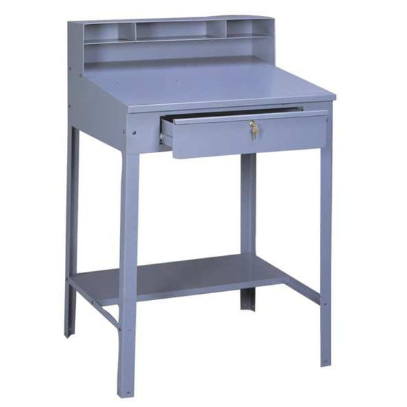 Tennsco Shop Desk,34-1/2 x 53 x 29In,Medium Gray SR-58 MED GRAY