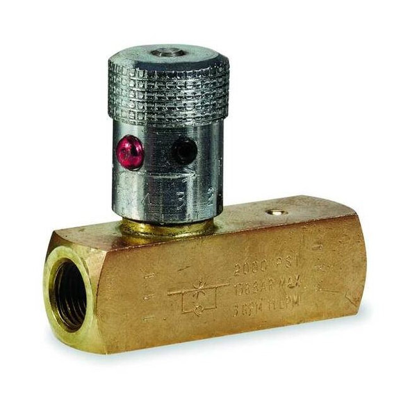 Parker Colorflow Flow Control Valve,Steel,1/2-14,15 GPM F800S