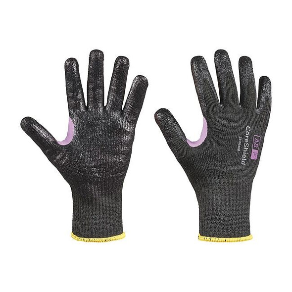 Cut-Resistant Gloves, Cut Level A8 ,Dipped ,Nitrile ,Smooth ,6 1 PR