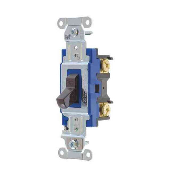 Bryant Wall Switch, 2 hp, Toggle, 15 A, Brown 4803B
