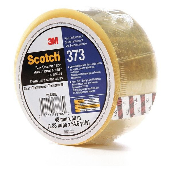 Scotch Carton Sealing Tape,Clear,48mm x 50m 373