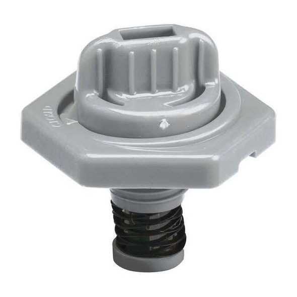 Trico Breather Vent,HDPE/PVC,1.50 in. H,Gray 24017