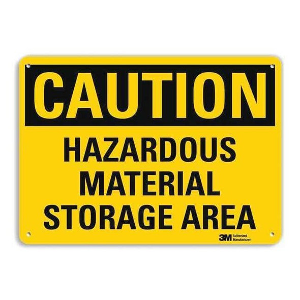 Caution Sign, 10 in H, 14 in W, Horizontal Rectangle, English, U1-1064-NA_14x10