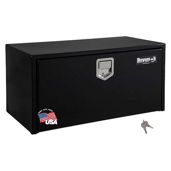 14x16x30 Inch Black Steel Underbody Truck Box With Paddle Latch
