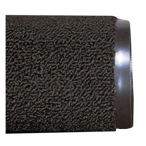 Entrance Mat, Polypropylene, 3/8 in Thick, Black, 2 ft W x 3 ft L