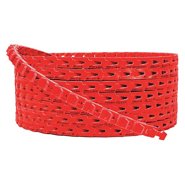 Link V-Belt, 25 ft. Outside Length, 7/8 in Top Width, 7/8 in Thickness, 1 Ribs