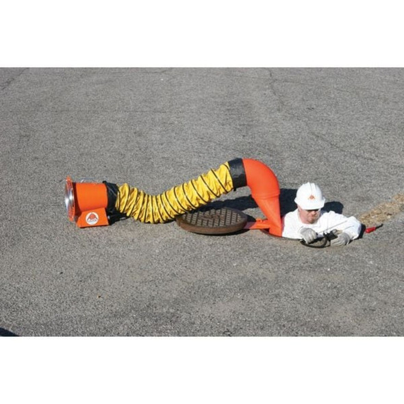 Air Systems Intl Confined Space Fan,Orange,18" W SVF-8AC