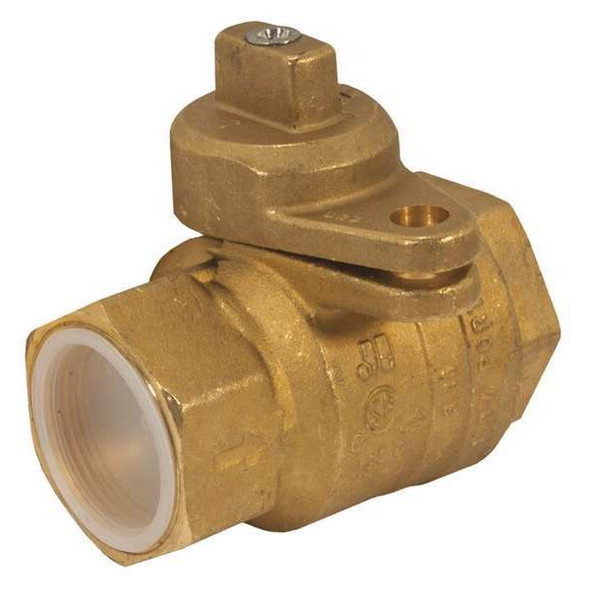 Jomar Valve 1-1/2" FNPT Brass Gas Ball Valve Inline 240-007B