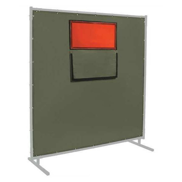 Steiner Welding Curtain with Window,6 ft H,8ft W 301-338F-6X8 Steiner Welding Curtain with Window,6 ft H,8ft W 301-338F-6X8
