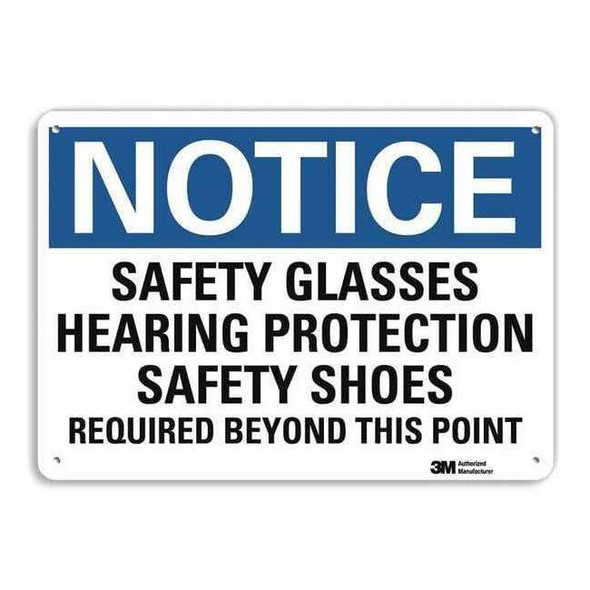 NoticeSign, RecycldReflecAlum, 14inWx10inH, U5-1498-RA_14X10