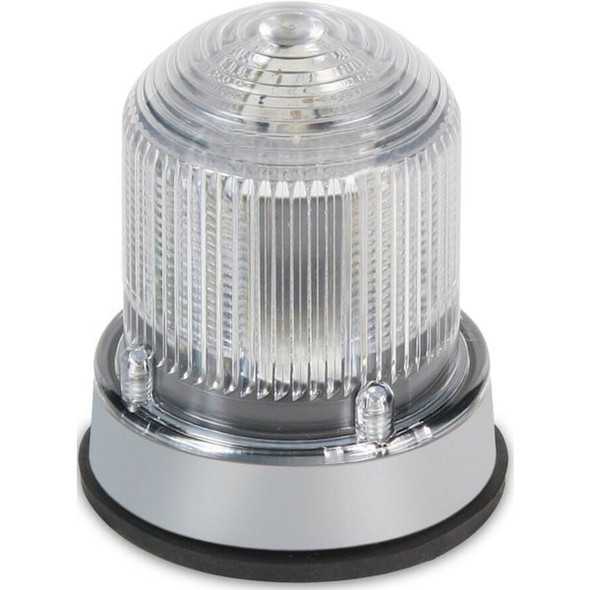 Warning Light, Amber, (28) LED, 120V AC, Not Applicable FPM, 3 1/4 in Dia., Panel/Conduit