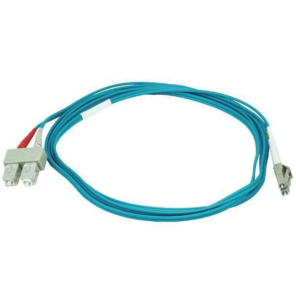 Monoprice Fiber Optic Patch Cord,LC/SC,2m,Aqua 6391