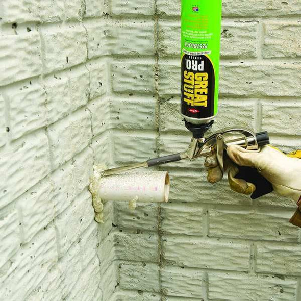 Great Stuff Spray Foam Sealant, 20 oz, Aerosol Can, Gray, Pro 11073754