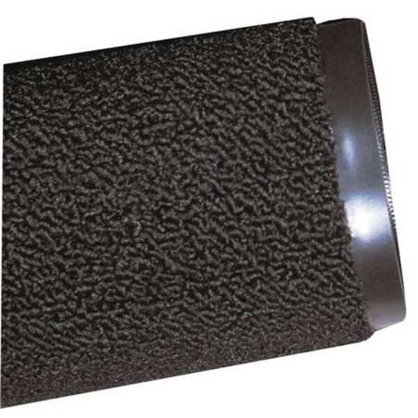 Entrance Mat, Polypropylene, 3/8 in Thick, Black, 3 ft W x 4 ft L