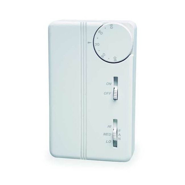 Peco Fan Coil Tstat Analog,1 Pipe,24-277V AC TB155-046