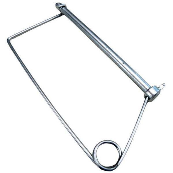 Safety Pin, Snap, 1/4 in Pin Dia, 3-7/16 in Shank Lg, Steel, Zinc Plated Finish