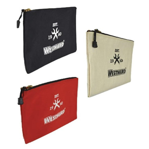 Westward Tool Bag Set, Black, Red, White, Canvas, 3 Pockets 32PJ43