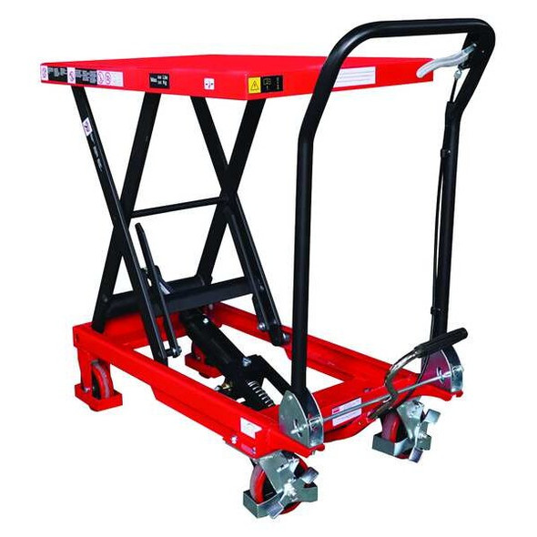 Dayton Scissor Lift Table, 660 lb. Cap, 19-3/4"W, 32"L 35KT59