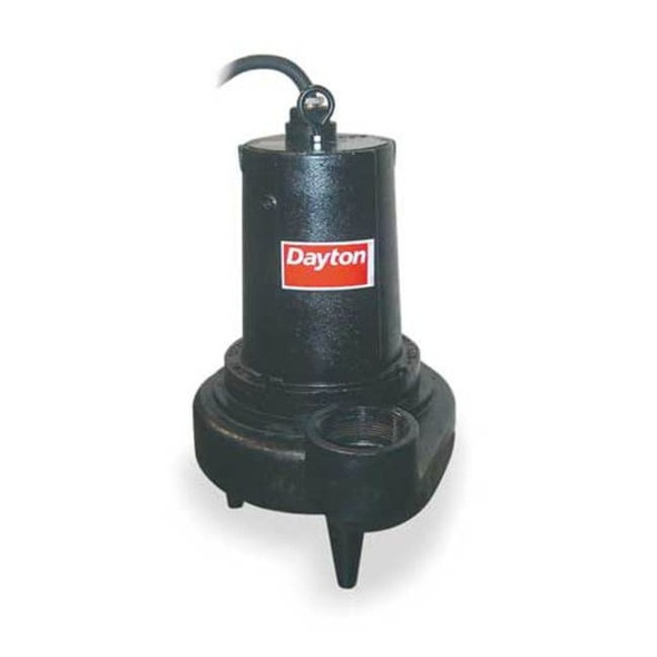 Dayton SewageEjectorPump,25ft,2hp,Single,240VAC 4LE17
