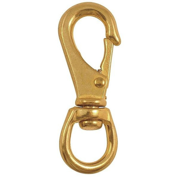 Lucky Line Utility Spring Hook,Bronze,5/8in Eye Dia 4FCF5