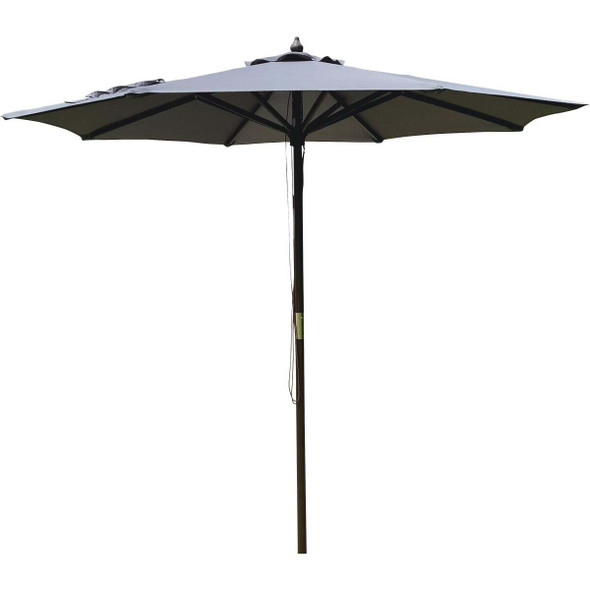 Outdoor Expressions 9' Gry Mrkt Umbrella TJWU-003A-270-GRY
