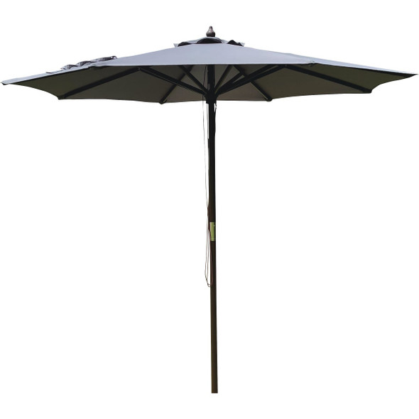 Outdoor Expressions 9' Gry Mrkt Umbrella TJWU-003A-270-GRY