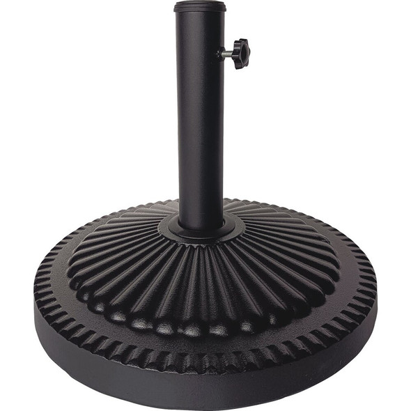 Outdoor Expressions 18 In. Round Brown Concrete Umbrella Base