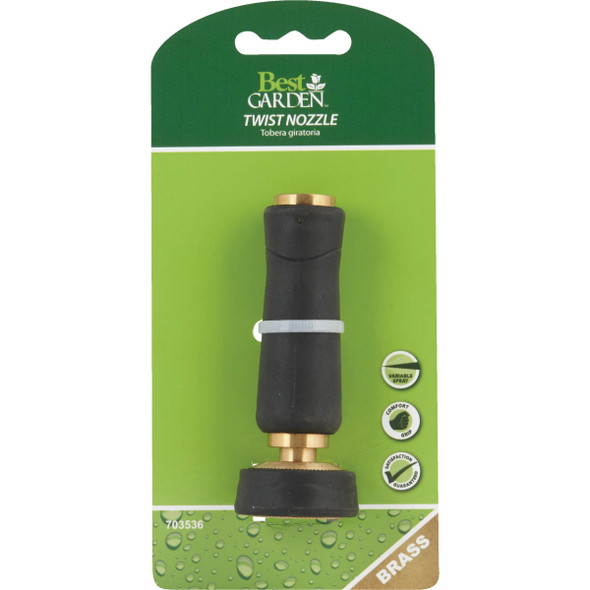 Best Garden Brass Twist Nozzle with Overmold Best Garden Brass Twist Nozzle with Overmold