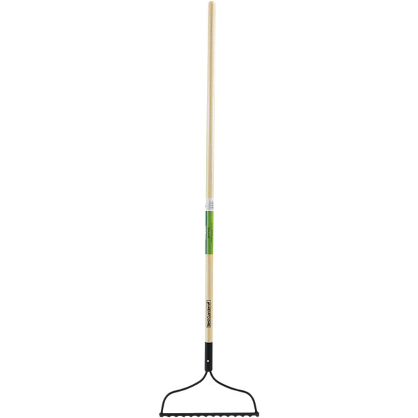 Best Garden 54 In. Steel Bow Garden Rake with Wood Handle (14-Tine)