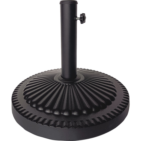 Outdoor Expressions 18 In. Round Black Concrete Umbrella Base SL-USC-51-BLK