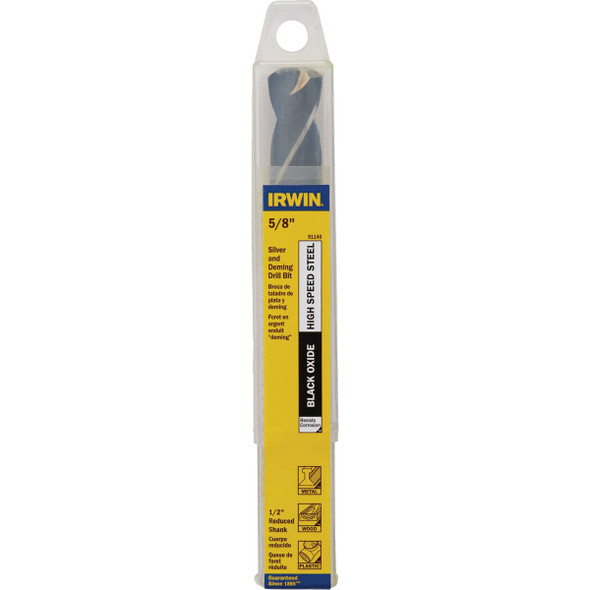 Irwin 5-8 In. Black Oxide Silver & Deming Drill Bit 91140 336912