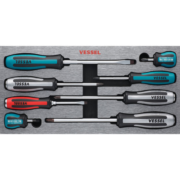 MEGADORA IMPACTA Assorted Screwdriver 8 PC. Set 980MIXEVA