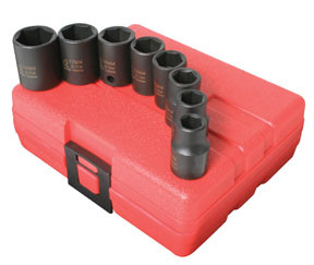 8 Pc. 3/8" Drive Metric Impact Socket Set 3651