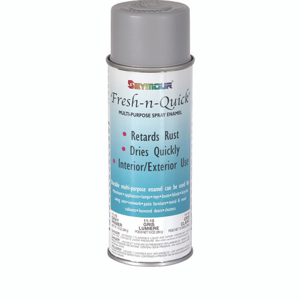 Fresh-N-Quick Light Gray Primer Multi-Purpose Spray Enamel 11-15