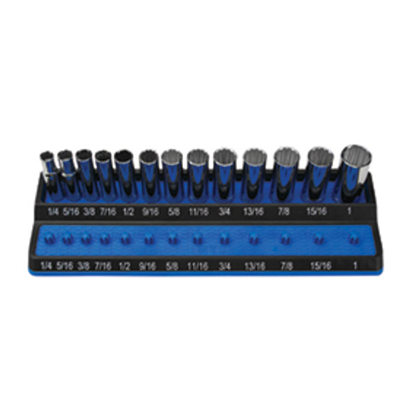 3/8" Peg Socket Holder, sae, blue PSH38S-BLU 3/8" Peg Socket Holder, sae, blue PSH38S-BLU
